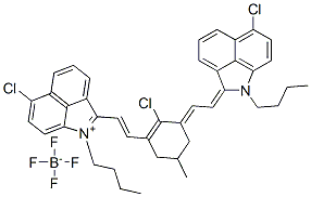 155614-00-9,1-BUTYL-2-[2-[3-[(1-BUTYL-6-CHLORO-BENZ[CD]INDOL-2(1 H)-YLIDENE)ETHYLIDENE]-2-CHLORO-5-METHYL-1-CYCLOHEXEN-1-YL]ETHENYL]-6-CHLOROBENZ[CD]INDOLIUM TETRAFLUOROBORATE