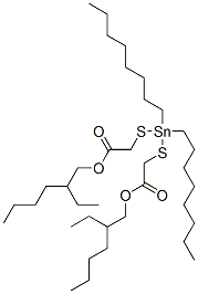15571-58-1,2-ethylhexyl 10-ethyl-4,4-dioctyl-7-oxo-8-oxa-3,5-dithia-4-stannatetradecanoate