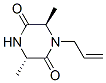 155767-05-8,2,5-Piperazinedione,3,6-dimethyl-1-(2-propenyl)-,(3S-trans)-(9CI)