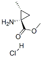 156258-66-1,Cyclopropanecarboxylic acid, 1-amino-2-methyl-, methyl ester, hydrochloride, trans- (9CI)
