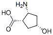 156406-08-5,Cyclopentanecarboxylic acid, 2-amino-4-hydroxy-, (1alpha,2alpha,4alpha)- (9CI)
