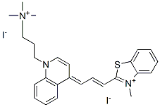 157199-63-8,3-METHYL-2-((E)-3-[1-[3-(TRIMETHYLAMMONIO)PROPYL]-4(1H)-QUINOLINYLIDENE]-1-PROPENYL)-1,3-BENZOTHIAZOL-3-IUM DIIODIDE