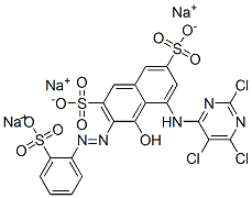 15792-41-3,trisodium 4-hydroxy-3-[(2-sulphonatophenyl)azo]-5-[(2,5,6-trichloropyrimidin-4-yl)amino]naphthalene-2,7-disulphonate