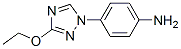 158895-50-2,Benzenamine, 4-(3-ethoxy-1H-1,2,4-triazol-1-yl)- (9CI)