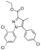 158941-22-1,1H-Pyrazole-3-carboxylic acid, 5-(4-chlorophenyl)-1-(2,4-dichlorophenyl)-4-methyl-, ethyl ester