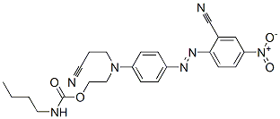 15958-43-7,2-[(2-cyanoethyl)[4-[(2-cyano-4-nitrophenyl)azo]phenyl]amino]ethyl butylcarbamate