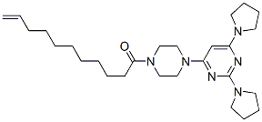 159872-32-9,1-[4-(2,6-dipyrrolidin-1-ylpyrimidin-4-yl)piperazin-1-yl]undec-10-en-1 -one