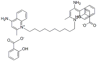16022-70-1,1,1'-(decane-1,10-diyl)bis[4-amino-2-methylquinolinium] di(salicylate)