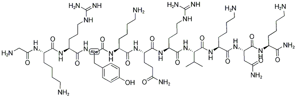 160489-86-1,H-GLY-LYS-ARG-TYR-LYS-GLN-ARG-VAL-LYS-ASN-LYS-NH2