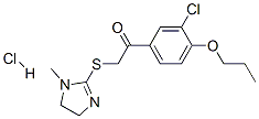 160518-46-7,1-(3-chloro-4-propoxy-phenyl)-2-[(1-methyl-4,5-dihydroimidazol-2-yl)su lfanyl]ethanone hydrochloride