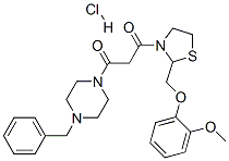 161364-74-5,1-(4-benzylpiperazin-1-yl)-3-[2-[(2-methoxyphenoxy)methyl]thiazolidin- 3-yl]propane-1,3-dione hydrochloride
