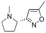161423-38-7,Isoxazole, 5-methyl-3-(1-methyl-2-pyrrolidinyl)-, (S)- (9CI)