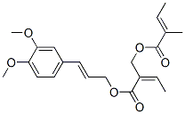 161928-84-3,[(E)-3-(3,4-dimethoxyphenyl)prop-2-enyl] (Z)-2-[[(E)-2-methylbut-2-eno yl]oxymethyl]but-2-enoate