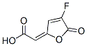 161985-55-3,Acetic acid, (4-fluoro-5-oxo-2(5H)-furanylidene)- (9CI)