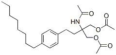 162358-09-0,N-[1,1-Bis[(acetyloxy)methyl]-3-(4-octylphenyl)propyl]acetamide