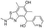 162653-26-1,4-Benzothiazolemethanol,  6-hydroxy-5,7-dimethyl-2-(methylamino)--alpha--3-pyridinyl-