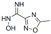 162969-65-5,1,2,4-Oxadiazole-3-carboximidamide,N-hydroxy-5-methyl-