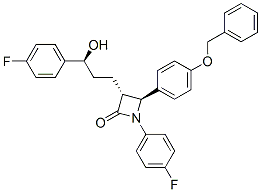 163222-32-0,2-AZETIDINONE, 1-(4-FLUOROPHENYL)-3-[(3S)-3-(4-FLUOROPHENYL)-3-HYDROXYPROPYL]-4-[4-(PHENYLMETHOXY)PHENYL]-, (3R,4S)-