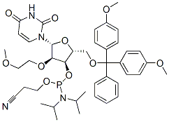 163759-97-5,(2R,3R,4R,5R)-2-((BIS(4-METHOXYPHENYL)(PHENYL)METHOXY)METHYL)-5-(2,4-DIOXO-3,4-DIHYDROPYRIMIDIN-1(2H)-YL)-4-(2-METHOXYETHOXY)TETRAHYDROFURAN-3-YL 2-CYANOETHYL DIISOPROPYLPHOSPHORAMIDITE