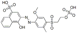 16452-02-1,4-hydroxy-3-[[2-methoxy-5-methyl-4-[[2-(sulphooxy)ethyl]sulphonyl]phenyl]azo]naphthalenesulphonic acid