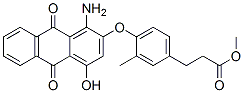 16472-09-6,methyl 3-[4-[(1-amino-9,10-dihydro-4-hydroxy-9,10-dioxo-2-anthryl)oxy]-m-tolyl]propionate