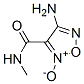 164926-70-9,1,2,5-Oxadiazole-3-carboxamide,4-amino-N-methyl-,2-oxide(9CI)