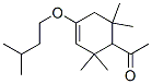 16556-55-1,1-[2,2,6,6-tetramethyl-4-(3-methylbutoxy)-3-cyclohexen-1-yl]ethan-1-one