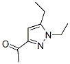 165743-61-3,Ethanone, 1-(1,5-diethyl-1H-pyrazol-3-yl)- (9CI)