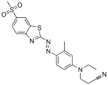 16588-67-3,3-[ethyl[3-methyl-4-[[6-(methylsulphonyl)benzothiazol-2-yl]azo]phenyl]amino]propiononitrile