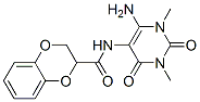 166115-66-8,1,4-Benzodioxin-2-carboxamide,  N-(6-amino-1,2,3,4-tetrahydro-1,3-dimethyl-2,4-dioxo-5-pyrimidinyl)-2,3-dihydro-