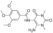 166115-72-6,Benzamide,  N-(6-amino-1,2,3,4-tetrahydro-1,3-dimethyl-2,4-dioxo-5-pyrimidinyl)-3,4,5-trimethoxy-