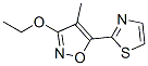 166180-75-2,Isoxazole, 3-ethoxy-4-methyl-5-(2-thiazolyl)- (9CI)