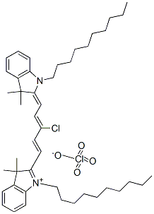 166317-60-8,2-[(1E,3Z)-3-CHLORO-5-(1-DECYL-3,3-DIMETHYL-1,3-DIHYDRO-2H-INDOL-2-YLIDENE)-1,3-PENTADIENYL]-1-DECYL-3,3-DIMETHYL-3H-INDOLIUM PERCHLORATE