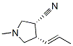 166832-86-6,3-Pyrrolidinecarbonitrile,1-methyl-4-(1-propenyl)-,[3alpha,4alpha(E)]-(9CI)