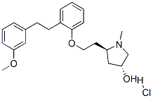 167144-79-8,(3R,5R)-5-[2-[2-[2-(3-METHOXYPHENYL)ETHYL]PHENOXY]ETHYL]-1-METHYL-3-PYRROLIDINOL HYDROCHLORIDE