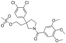 167262-42-2,3-(3,4-DICHLOROPHENYL)-1-(3,4,5-TRIMETHOXYBENZOYL)-3-PYRROLIDINEETHANOL METHANSULFONATE