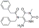 167299-12-9,Benzeneacetamide,  N-(4-amino-1,2,3,6-tetrahydro-1-methyl-2,6-dioxo-5-pyrimidinyl)-N-(phenylmethyl)-