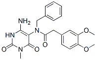 167299-18-5,Benzeneacetamide,  N-(4-amino-1,2,3,6-tetrahydro-1-methyl-2,6-dioxo-5-pyrimidinyl)-3,4-dimethoxy-N-(phenylmethyl)-