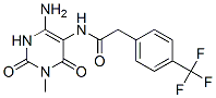 167299-45-8,Benzeneacetamide,  N-(4-amino-1,2,3,6-tetrahydro-1-methyl-2,6-dioxo-5-pyrimidinyl)-4-(trifluoromethyl)-