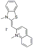 16768-72-2,1-methyl-2-[(3-methyl-3H-benzothiazol-2-ylidene)methyl]quinolinium iodide