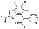 167889-90-9,4-Benzothiazoleacetic  acid,  6-hydroxy-5,7-dimethyl-2-(methylamino)--alpha--3-pyridinyl-,  methyl  ester