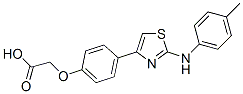 168127-37-5,2-[4-[2-[(4-methylphenyl)amino]-1,3-thiazol-4-yl]phenoxy]acetic acid