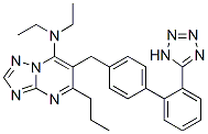 168152-70-3,N,N-diethyl-4-propyl-3-[[4-[2-(2H-tetrazol-5-yl)phenyl]phenyl]methyl]- 1,5,7,9-tetrazabicyclo[4.3.0]nona-2,4,6,8-tetraen-2-amine