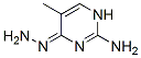 16931-08-1,4(1H)-Pyrimidinone, 2-amino-5-methyl-, hydrazone (9CI)