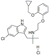 169505-93-5,(N-[2-(2-CYCLOPROPYLMETHOXYPHENOXY)ETHYL]-5-CHLORO-ALPHA,ALPHA-DIMETHYL-1H-INDOLE-3-ETHANAMINE) HYDROCHLORIDE
