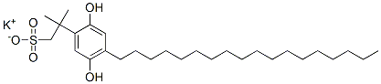 17017-83-3,potassium 2-(2,5-dihydroxy-4-octadecylphenyl)-2-methylpropanesulphonate