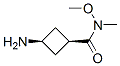 171549-87-4,Cyclobutanecarboxamide, 3-amino-N-methoxy-N-methyl-, cis- (9CI)