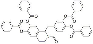 1719-26-2,2(1H)-Isoquinolinecarboxaldehyde,  6,7-bis(benzoyloxy)-1-[[3,4-bis(benzoyloxy)phenyl]methyl]-3,4-dihydro-