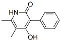 172091-21-3,2(1H)-Pyridinone, 4-hydroxy-5,6-dimethyl-3-phenyl- (9CI)