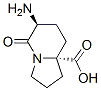 172140-60-2,8a(1H)-Indolizinecarboxylicacid,6-aminohexahydro-5-oxo-,(6S-trans)-(9CI)